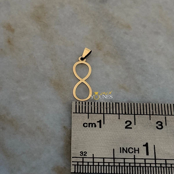 آویز بینهایت طلا لیزری